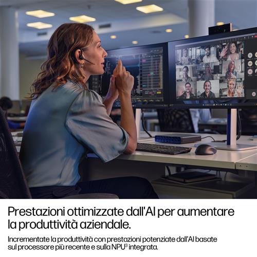 HP EliteDesk 8 Mini G1i AI Wolf Pro Security Edition Intel Core Ultra 7 265T 32 GB DDR5-SDRAM 1 TB SSD Windows 11 Pro Mini PC AI PC Nero