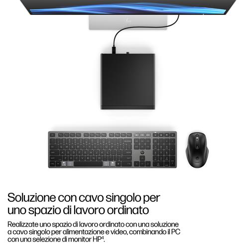 HP EliteDesk 8 Mini G1i AI Wolf Pro Security Edition Intel Core Ultra 7 265T 16 GB DDR5-SDRAM 512 GB SSD Windows 11 Pro Mini PC AI PC Nero