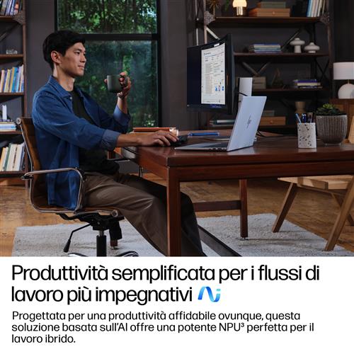 HP EliteBook 8 G1i Next Gen AI PC Wolf Pro Security Edition Copilot+ PC Intel Core Ultra 7 258V Computer portatile 35,6 cm (14