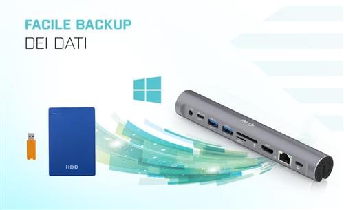 i-tec Metal C31METALDOCKPADPD replicatore di porte e docking station per laptop Cablato USB 3.2 Gen 1 (3.1 Gen 1) Type-C Grigio