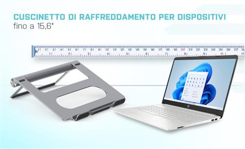 i-tec Metal C31METALDOCKPADPD replicatore di porte e docking station per laptop Cablato USB 3.2 Gen 1 (3.1 Gen 1) Type-C Grigio