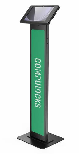 GALAXYTAB S9+/S9FE+/S10+ 12.4IN APEX ENC.BRANDABLE FLR STAND BLK