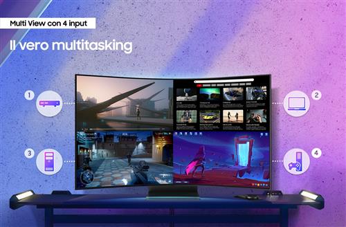 Samsung G97NC Monitor PC 139,7 cm (55) 3840 x 2160 Pixel 4K Ultra HD LED Nero