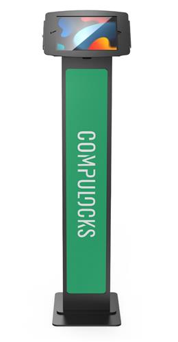 IPAD 10.2IN SPACE ENCLOSURE BRANDABLE FLOOR STAND - BLACK