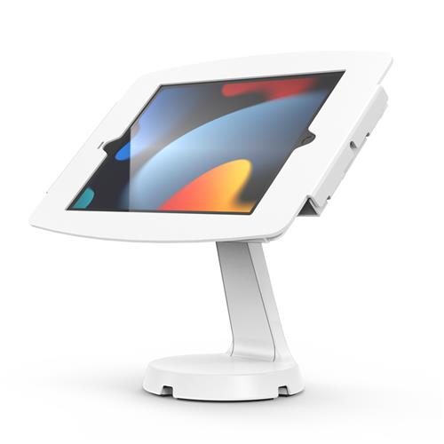 IPAD 10.2IN SPACE ENCLOSURE MAST COUNTER STAND - WHITE