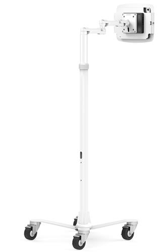 IPAD 10TH-11TH A16 GEN SPACE EN MEDICAL ROLLING CART EXT+HUB WHT