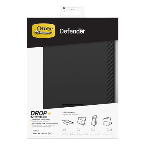 OB DEFENDER APPLE IPAD AIR 13IN M2 BLACK RETAILPACK