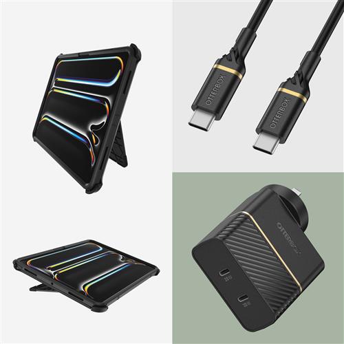 OB DEFENDER APPLE IPAD PRO 13IN M4 BLACK RETAILPACK