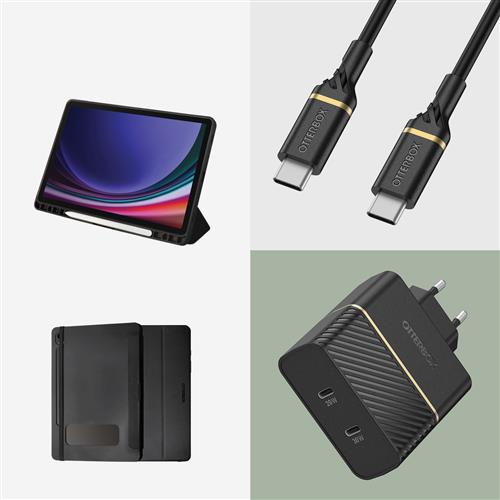 OB REACT FOLIO GALAXY TAB S9 SAMSUNG BLACK PROPACK