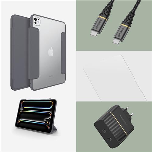 OB SYM FOLIO APPLE IPAD PRO11IN M4 THUNDERSTORM BLACK RETAILPACK