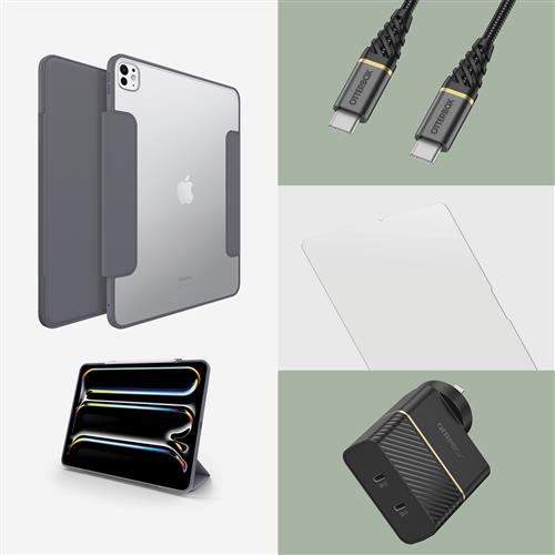OB SYM FOLIO APPLE IPAD PRO13IN M4 THUNDERSTORM BLACK RETAILPACK