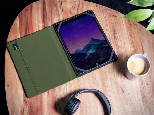 PRIMO CUSTODIA FOLIO RICICLATA PER TABLET DA 10 POLLICI - VERDE