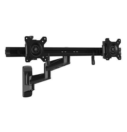 StarTech.com ARMDUALWALL Supporti a parete per TV 61 cm (24) Nero