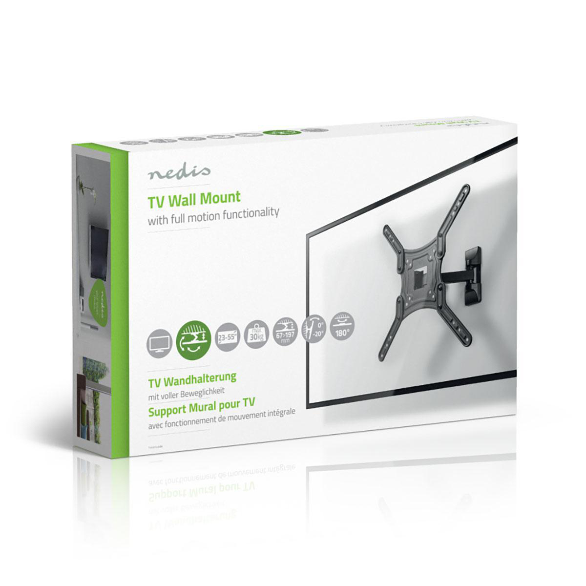 Nedis TVWM1430BK Supporto TV a parete 139,7 cm (55