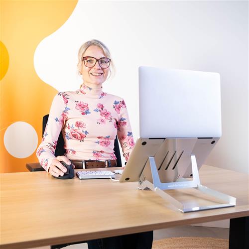 SUPPORTO PER LAPTOP R-GO RISER BASIC PIEGHEVOLE ALLUMINIO