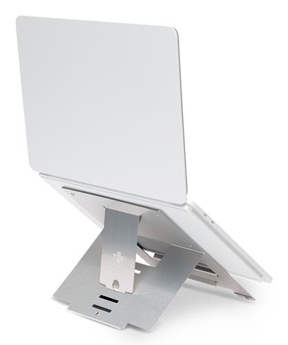 SUPPORTO PER LAPTOP R-GO RISER FLEXIBLE PIEGHEVOLE ARGENTO