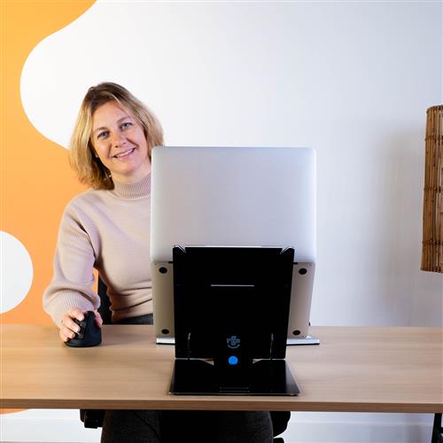 SUPPORTO TABLET E LAPTOP R-GO RISER DUO 10-22 NERO