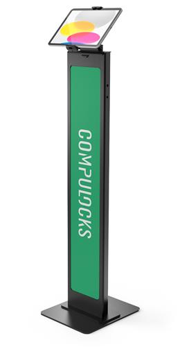 UNIVERSAL TABLET CLING BRANDABLE FLOOR STAND - BLACK