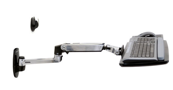 Ergotron LX Wall Mount Keyboard Arm Argento
