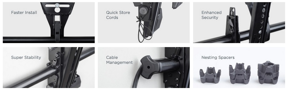 ITB CHLTA1U Supporto TV a parete 165,1 cm (65