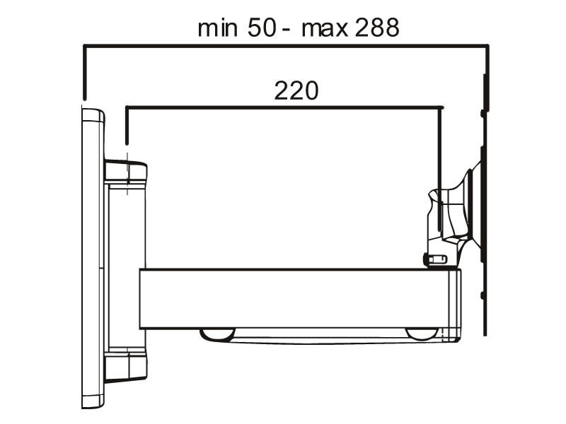 ITB OM06174 Supporto TV a parete 101,6 cm (40