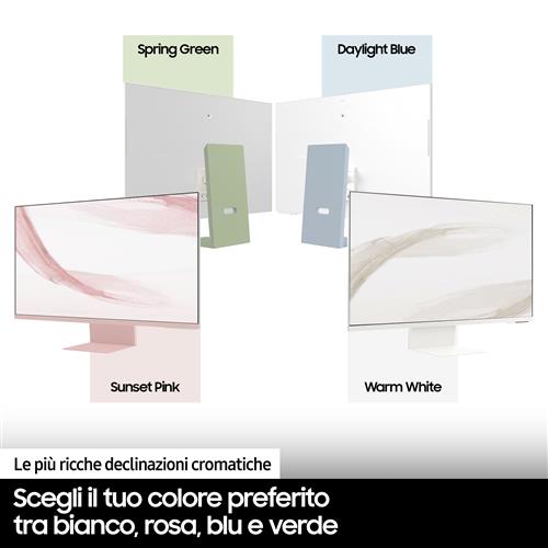 Samsung S32BM80PUU Monitor PC 81,3 cm (32) 3840 x 2160 Pixel 4K Ultra HD LED Rosa, Bianco