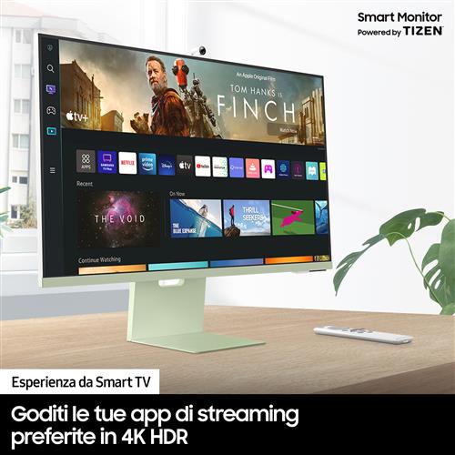 Samsung S32BM80PUU Monitor PC 81,3 cm (32) 3840 x 2160 Pixel 4K Ultra HD LED Rosa, Bianco