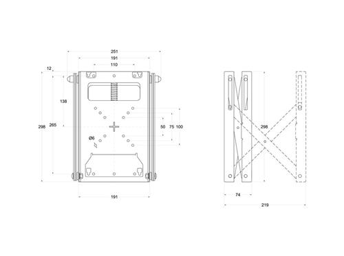 Multibrackets 0952 Supporto per display espositivi 81,3 cm (32