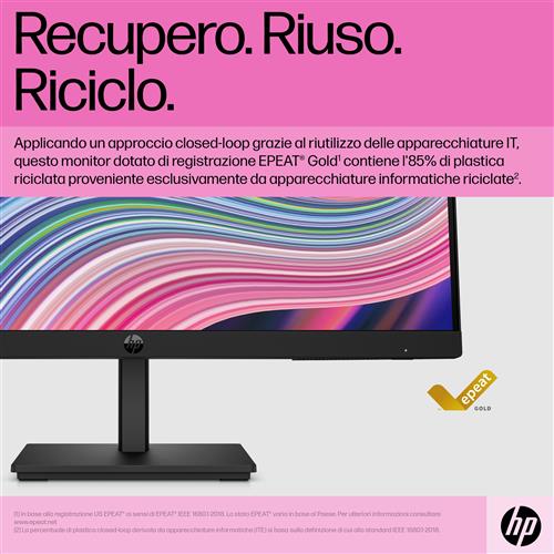 HP P22 G5 FHD Monitor Monitor PC 54,6 cm (21.5) 1920 x 1080 Pixel Full HD LCD Nero