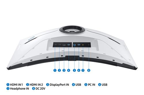 Samsung G85NB Monitor PC 81,3 cm (32) 3840 x 2160 Pixel 4K Ultra HD LED Bianco