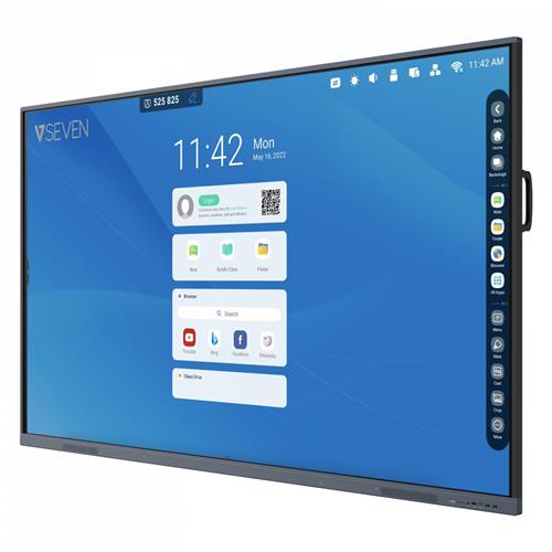 V7 IFP6501- lavagna interattiva 165,1 cm (65) 3840 x 2160 Pixel Touch screen Nero