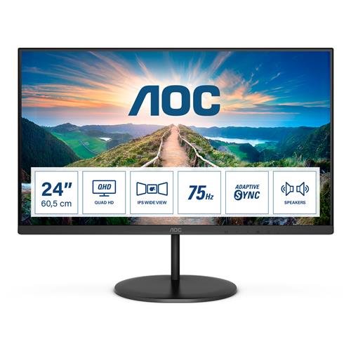 AOC V4 Q24V4EA LED display 60,5 cm (23.8) 2560 x 1440 Pixel 2K Ultra HD Nero