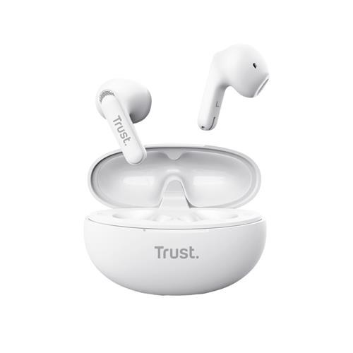 Trust Yavi Auricolare True Wireless Stereo (TWS) In-ear Musica e Chiamate USB tipo-C Bluetooth Bianco