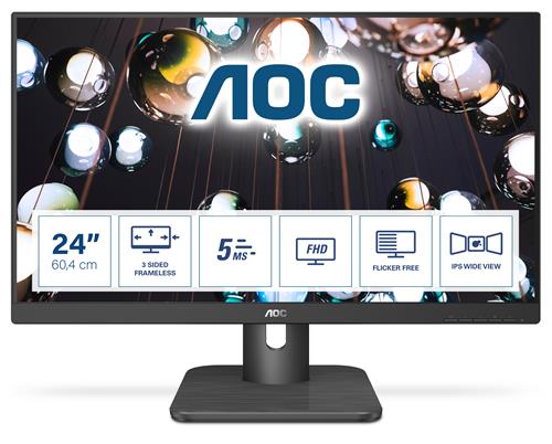 AOC E1 24E1Q Monitor PC 60,5 cm (23.8) 1920 x 1080 Pixel Full HD LED Nero