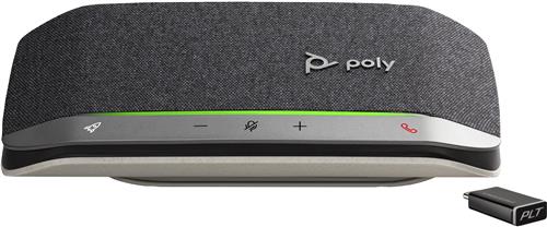 POLY Sync 20+ USB-C Speakerphone vivavoce Telefono cellulare/PC USB/Bluetooth Nero, Argento