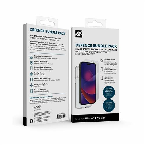IFROGZ Defence Bundle Pack custodia per cellulare 17 cm (6.7) Cover Trasparente