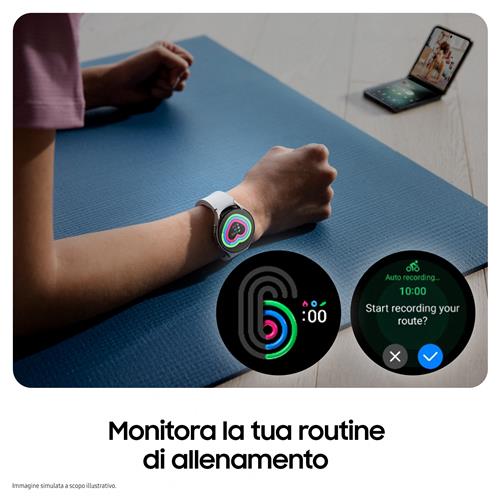 Samsung Galaxy Watch6 Smartwatch Analisi del Sonno Ghiera Touch in Alluminio 40mm Graphite