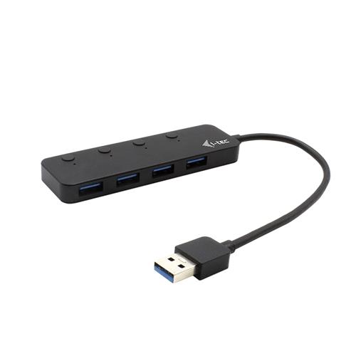 i-tec U3CHARGEHUB4 hub di interfaccia USB 3.2 Gen 1 (3.1 Gen 1) Type-A 5 Mbit/s Nero
