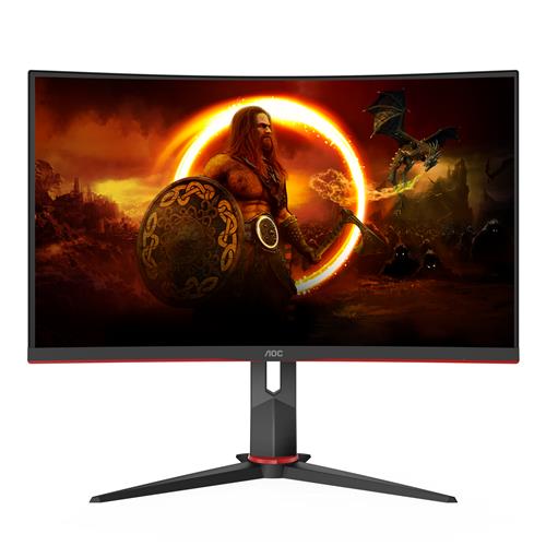 AOC CQ27G2S/BK Monitor PC 68,6 cm (27) 2560 x 1440 Pixel Quad HD Nero, Rosso