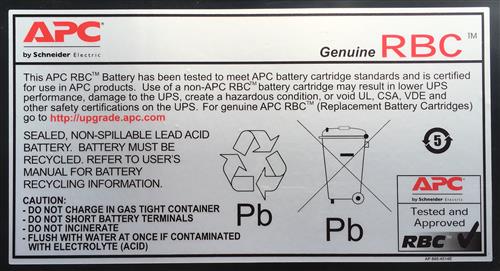 APC Replacement Battery Cartridge #43 Acido piombo (VRLA)