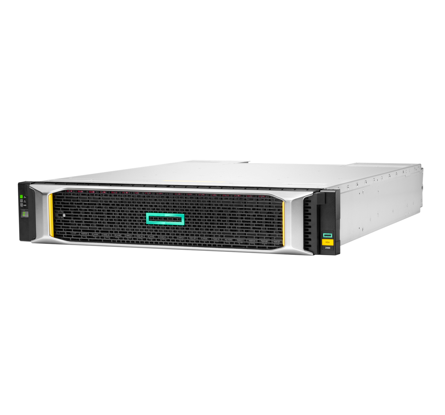 HPE MSA 2060 array di dischi 0 TB Armadio (2U) Argento, Nero