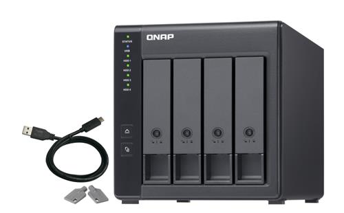 QNAP TR-004 contenitore di unità di archiviazione Box esterno HDD/SSD Nero 2.5/3.5