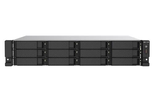 QNAP TS-1273AU-RP-8G server NAS e di archiviazione Armadio (2U) Ryzen Embedded V1500B 8 GB DDR4 0 TB QNAP QTS Alluminio, Nero