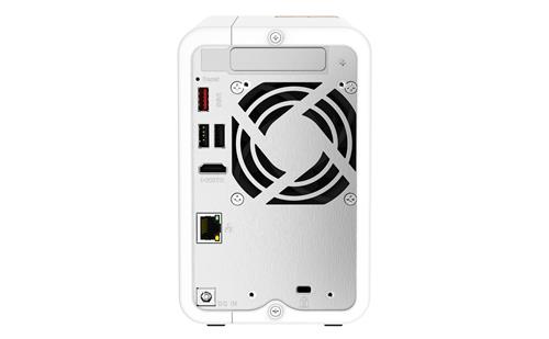 QNAP TS-262 NAS Tower Intel Celeron N4505 4 GB 0 TB QNAP QTS Oro, Bianco
