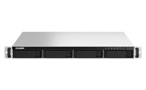 QNAP TS-464U-RP NAS Rack (1U) Intel Celeron N5095 8 GB DDR4 0 TB QNAP Turbo System Alluminio, Nero