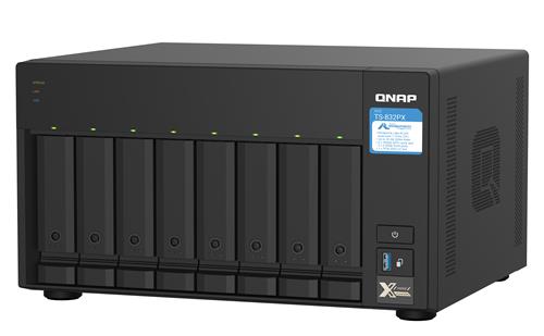 QNAP TS-832PX NAS Tower Annapurna Labs AL324 4 GB DDR4 0 TB QNAP Turbo System Alluminio, Nero
