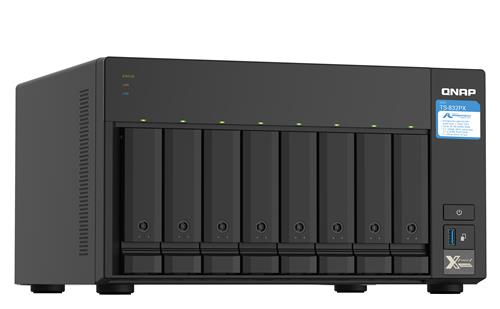 QNAP TS-832PX NAS Tower Annapurna Labs AL324 4 GB DDR4 0 TB QNAP Turbo System Alluminio, Nero