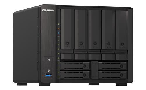 QNAP TS-H973AX NAS Tower Ryzen Embedded V1500B 32 GB DDR4 0 TB QuTS hero Nero