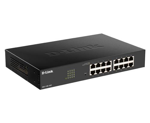 D-Link DGS-1100-16V2 switch di rete Gestito L2 Gigabit Ethernet (10/100/1000) Nero