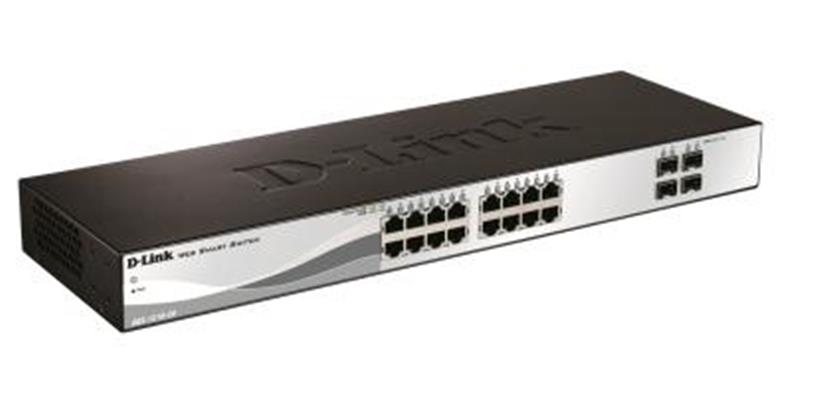 D-Link DGS-1210-20 switch di rete Gestito L2 Gigabit Ethernet (10/100/1000) 1U Nero